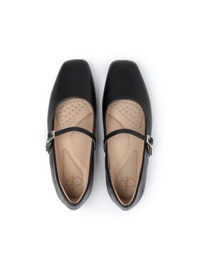 Square Toe Mary Jane Flats Adjustable Strap Ballet Shoes